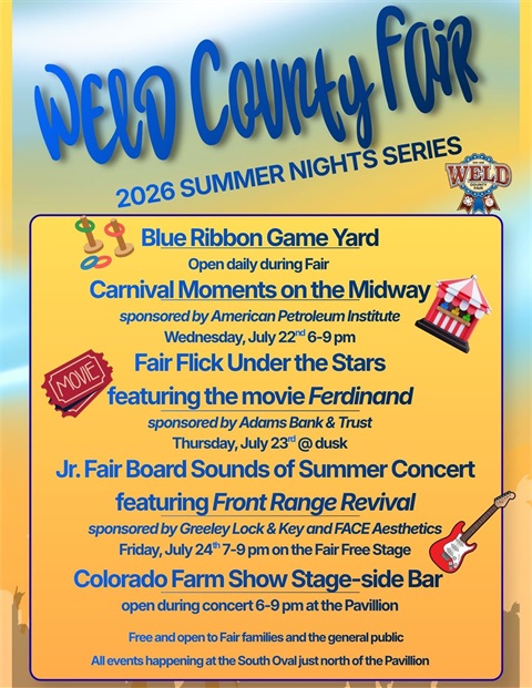 2026 Summer Nights Series Flyer